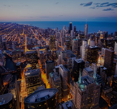 Chicago Skyline for Headquarters of Our Global Offices