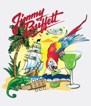 Vector Artwork design for Jimmy Buffet preview