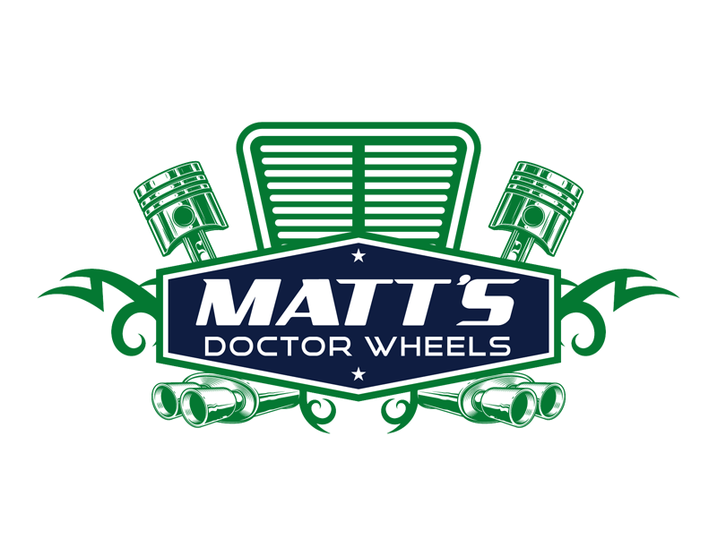 Custom-Designed Logo design for Matt's Doctor Wheels full size