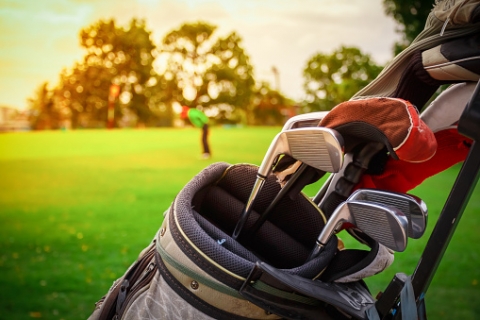 Golf Course and Golf Bag for Warm Weather Promotional Products