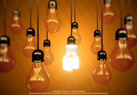 Hanging Light Bulbs Remind Us Marketing and Innovation are Important to Business