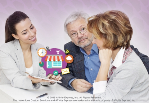 Woman Consulting with Two People on a Do-It-For-Me Solution